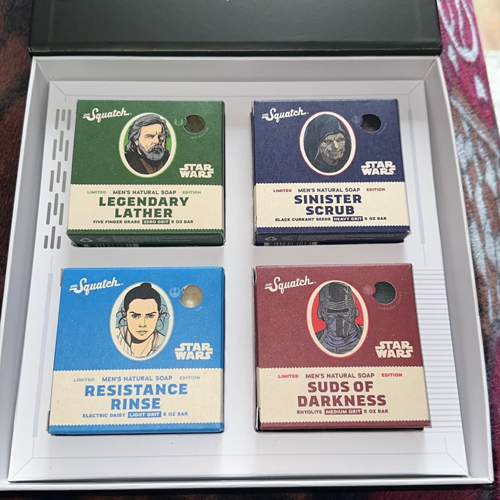 Dr Squatch Star Wars soaps